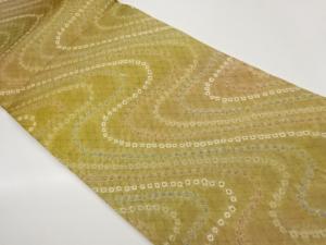 絞り曲線模様全通袋帯